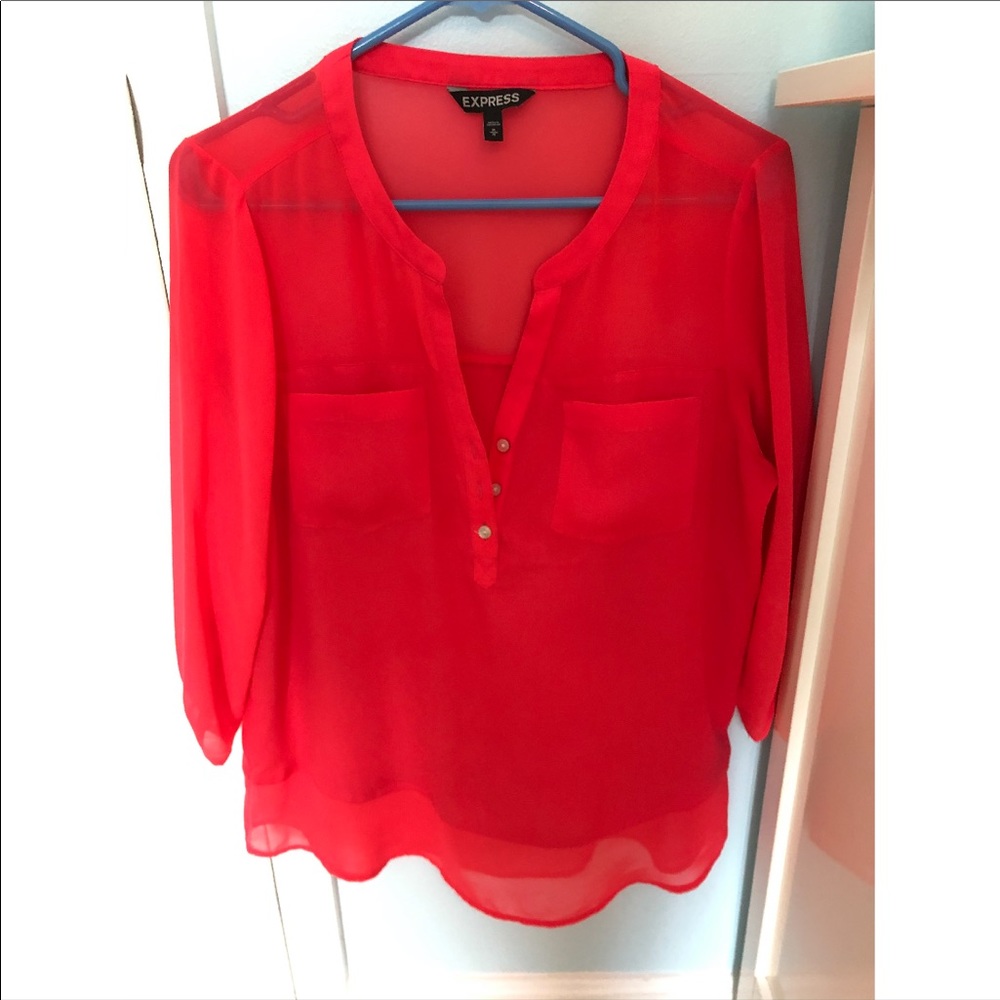 Pink Express Buttoned Blouse